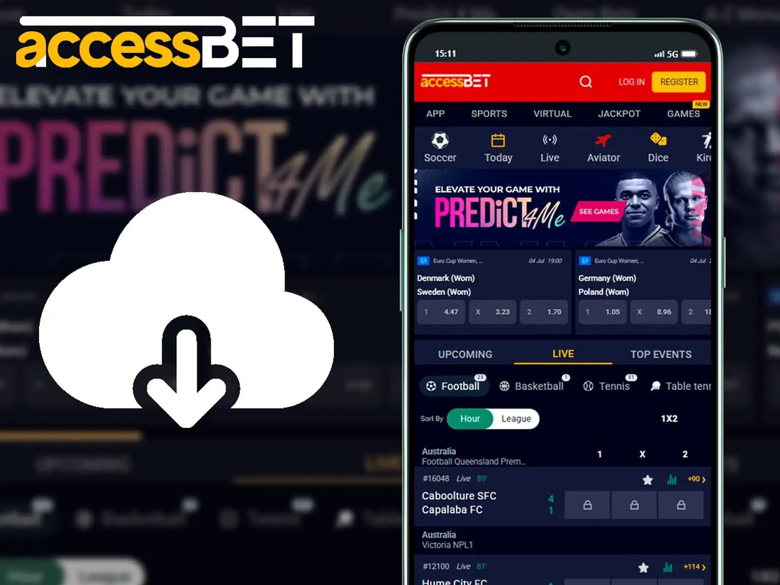 Instructions for Downloading the Accessbet App
