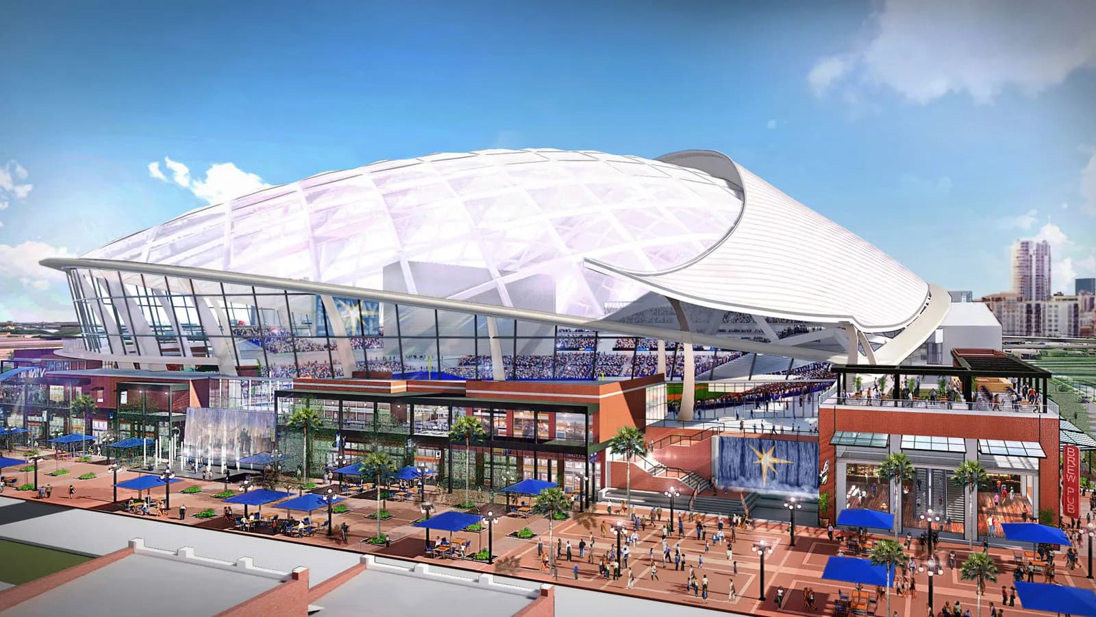 $2.3bn Tampa Bay Rays Ballpark Stadium Unveil Inside Renderings of New Stadium Projects
