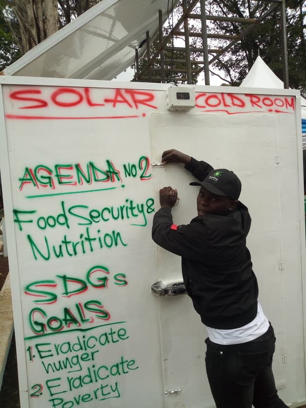 Graduates unveil cheap, locally made solar-powered cold-room for preserving fresh farm produce