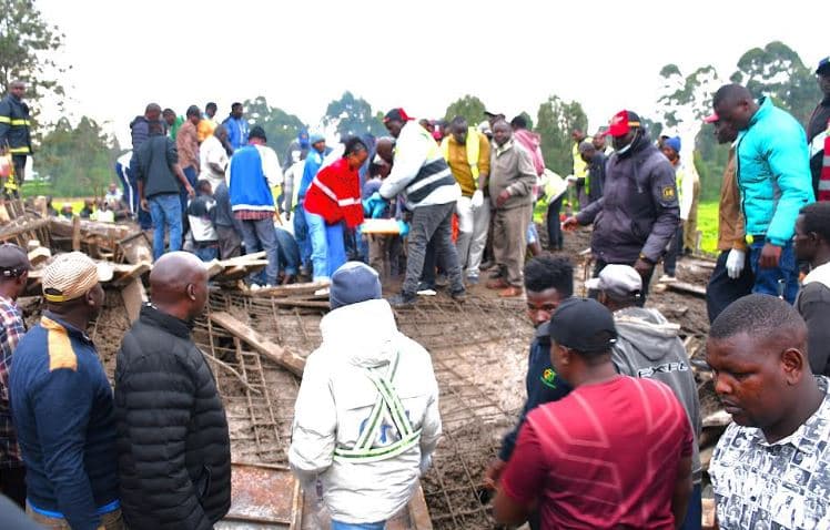 One Killed, Five Rescued as Building Collapses in Kericho