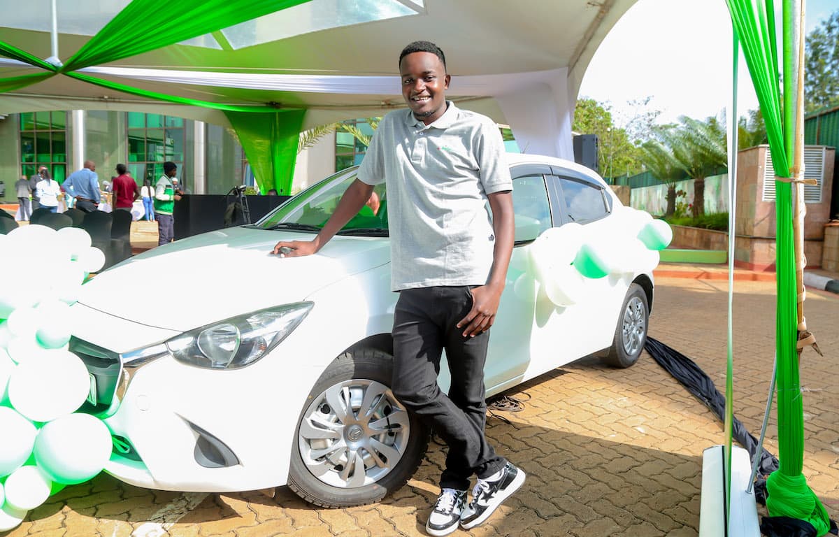 University Student Gifts Parents Car Won From Safaricom
