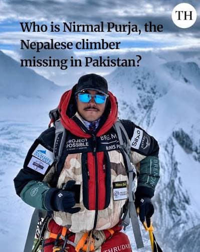 Body of mountaineer Nirmal Purja recovered after Pakistan avalanche