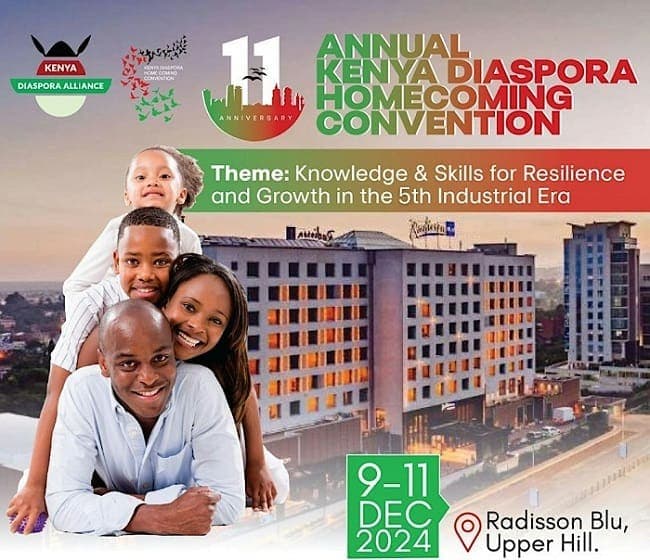 Kenya to host 11th Diaspora Homecoming Convention in December