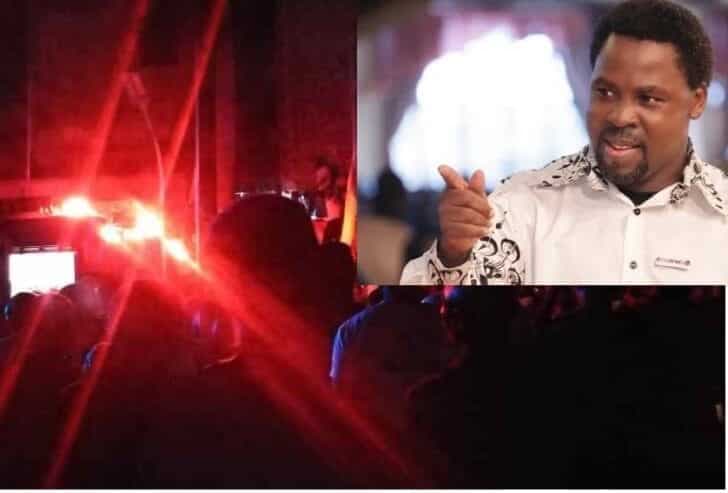 Fire Breaks Out In church during TB Joshua’s Funeral