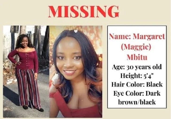 Mbitu: Missing Kenyan woman’s body found in airport Garage