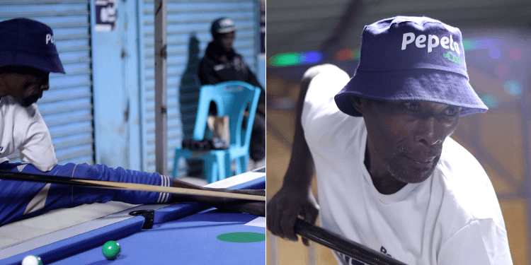 Story of Kenyan Man Shining as a Pool Player Despite Losing Arm in Road Accident