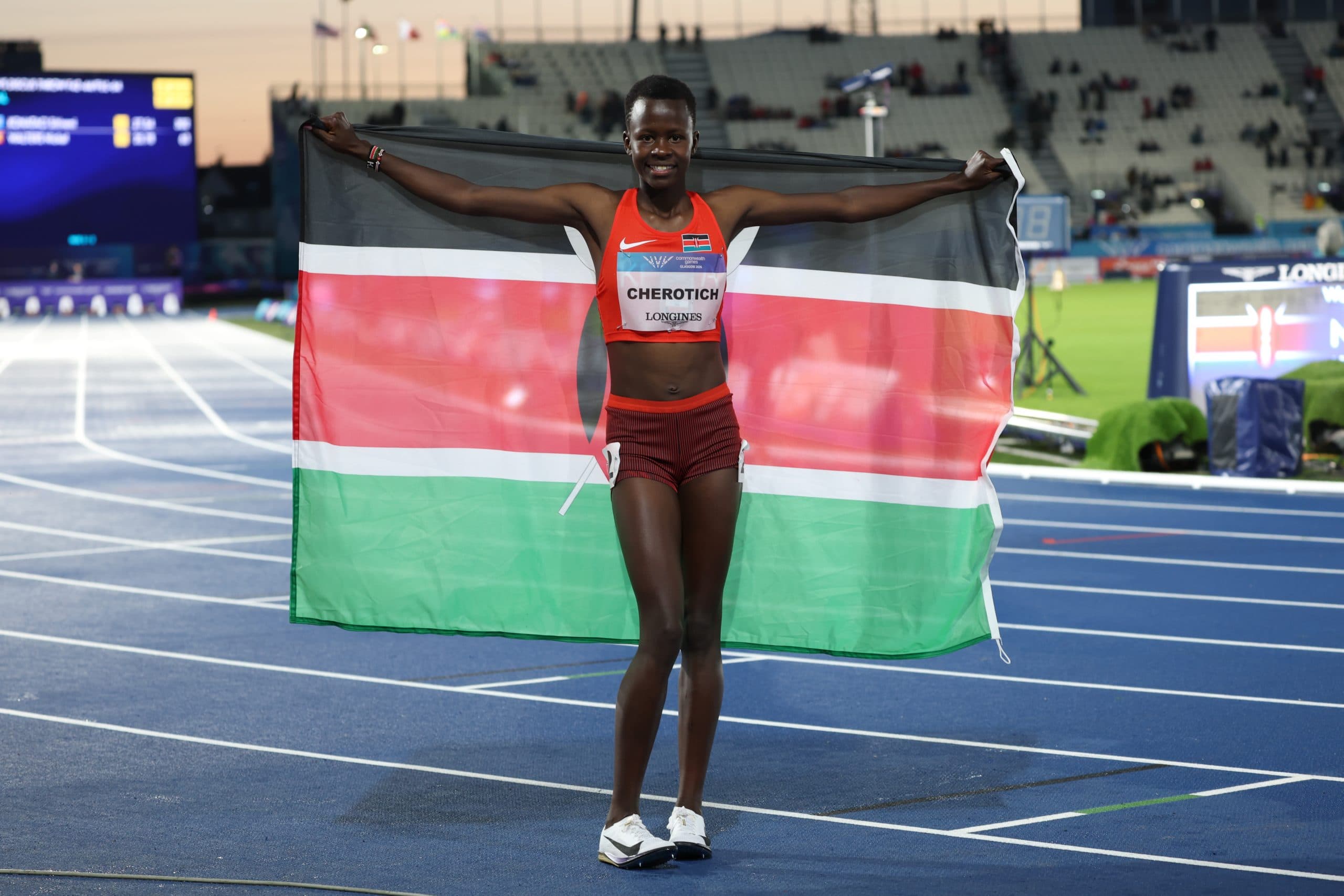 Cherotich storms to 3,000m SC gold in a new record at the Commonwealth Games