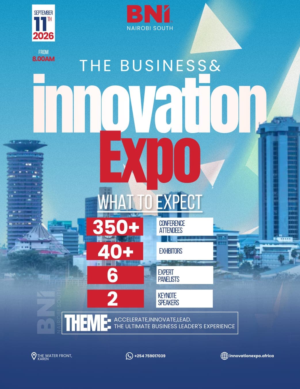 BNI Nairobi South Business & unnovation expo 2026 to bring together 1,000+ business leaders in Nairobi