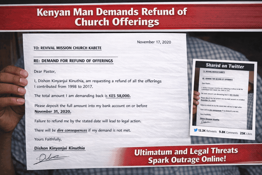 Church offering Refund Demand that shocked Believers