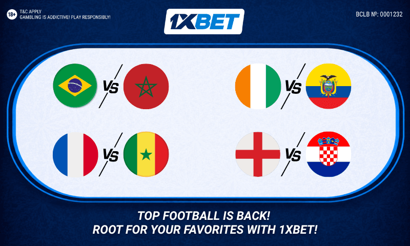 Big football kicks off: 1xBet presents key World Championship Matchday 1 fixtures