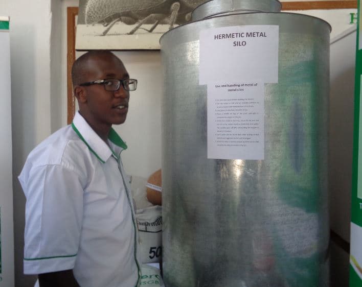 Hermetic metal silos help farmers save 25 per cent grain losses without use of chemicals