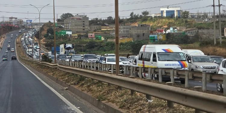 Motorists Stuck for Hours as Massive Traffic Jam Hits Thika Superhighway
