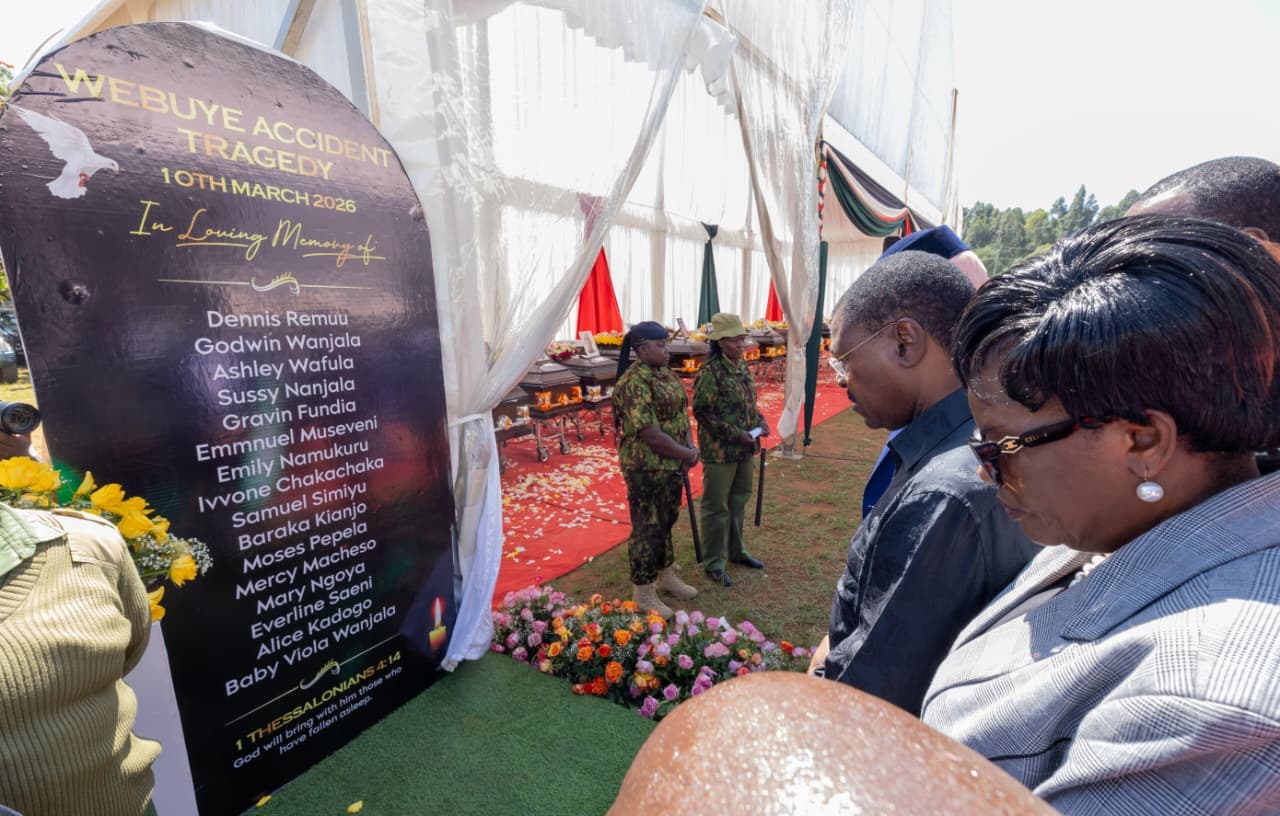 Requiem mass for Webuye-Kitale road crash victims underway