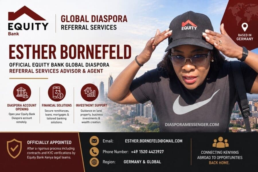 Esther Bornefeld Joins Equity Bank as Diaspora Service Agent