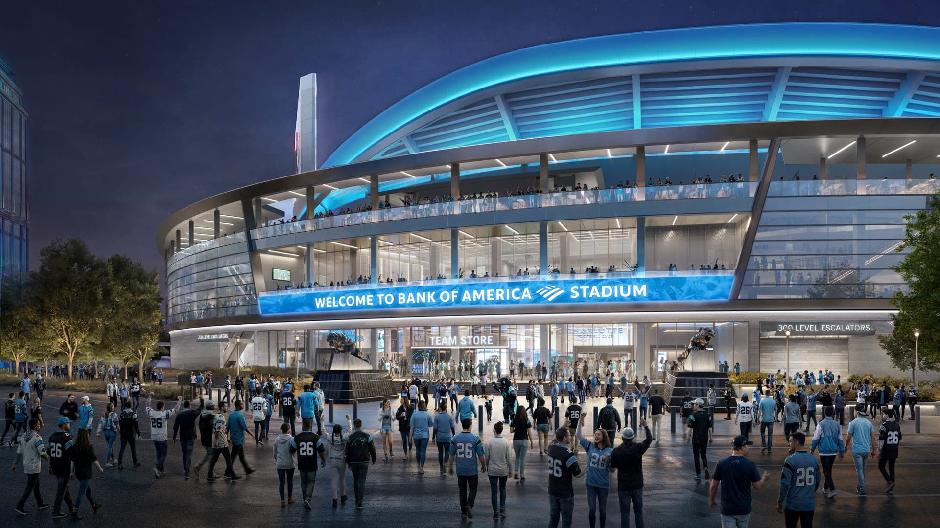 Bank of America Stadium Unveils $1.3 Billion Renovation Renderings