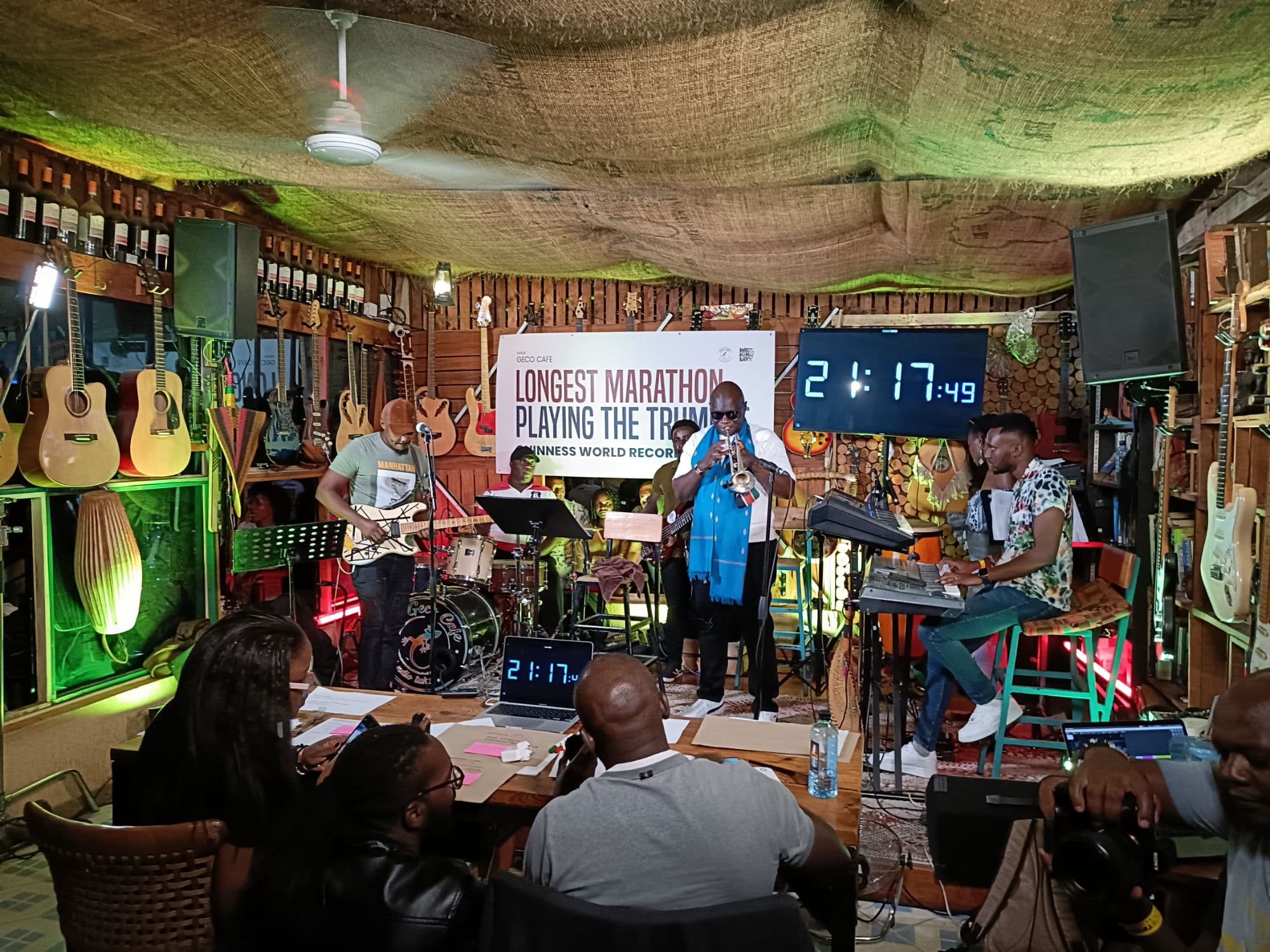 Mackinlay Mutsembi breaks Guinness World Record in trumpet marathon