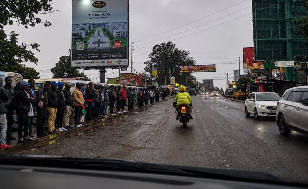 Commuters trek for second day as public transporters boycott work over fuel cost