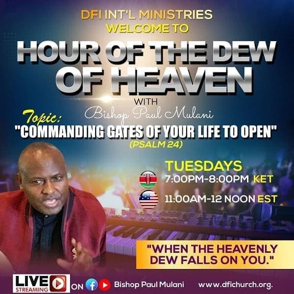 Hour Of The Dew Of Heaven With Bishop Paul Mulani