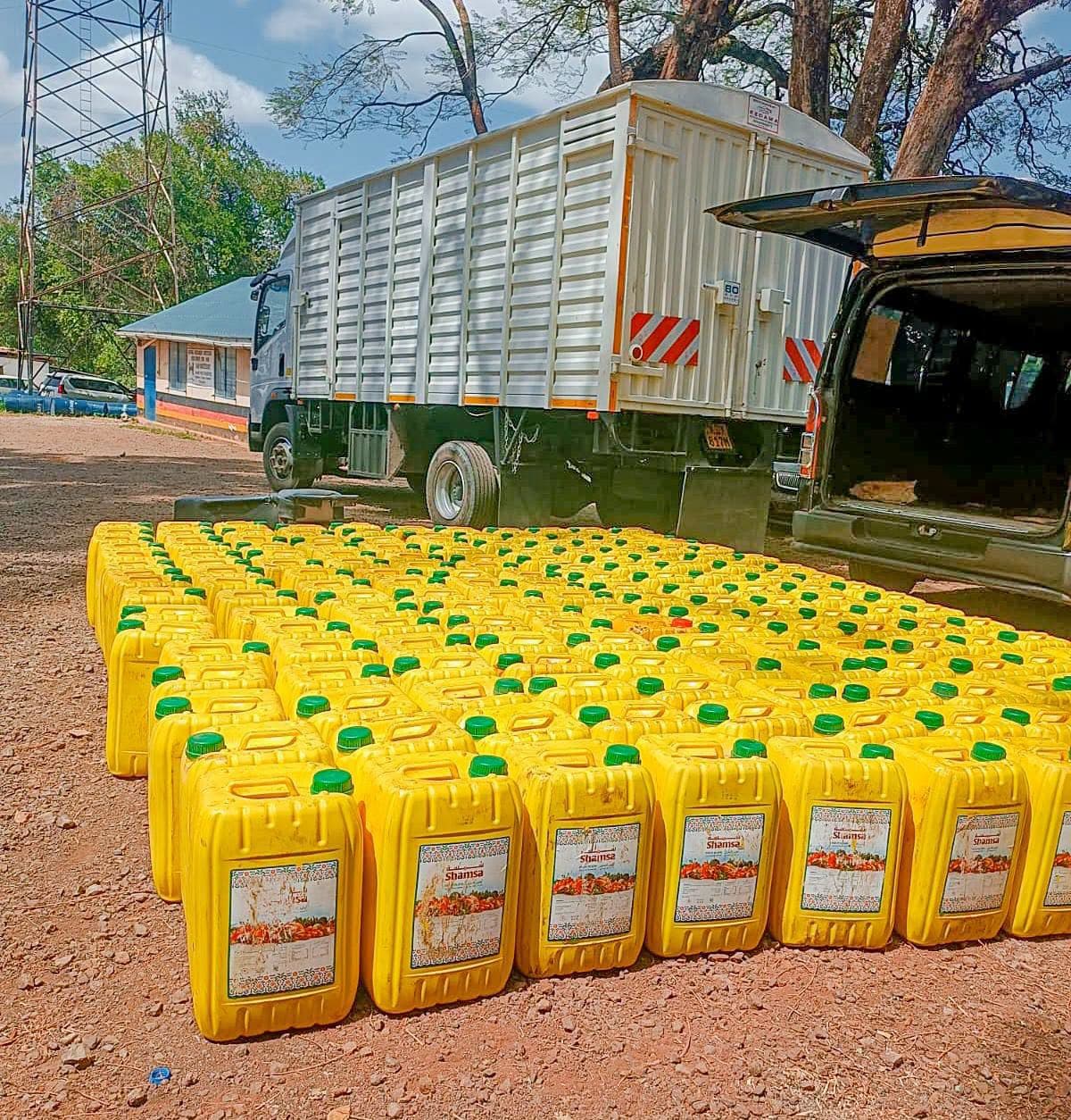 Police Intercept Suspected Uncustomed 3,600 Litres of Cooking Oil in Marsabit