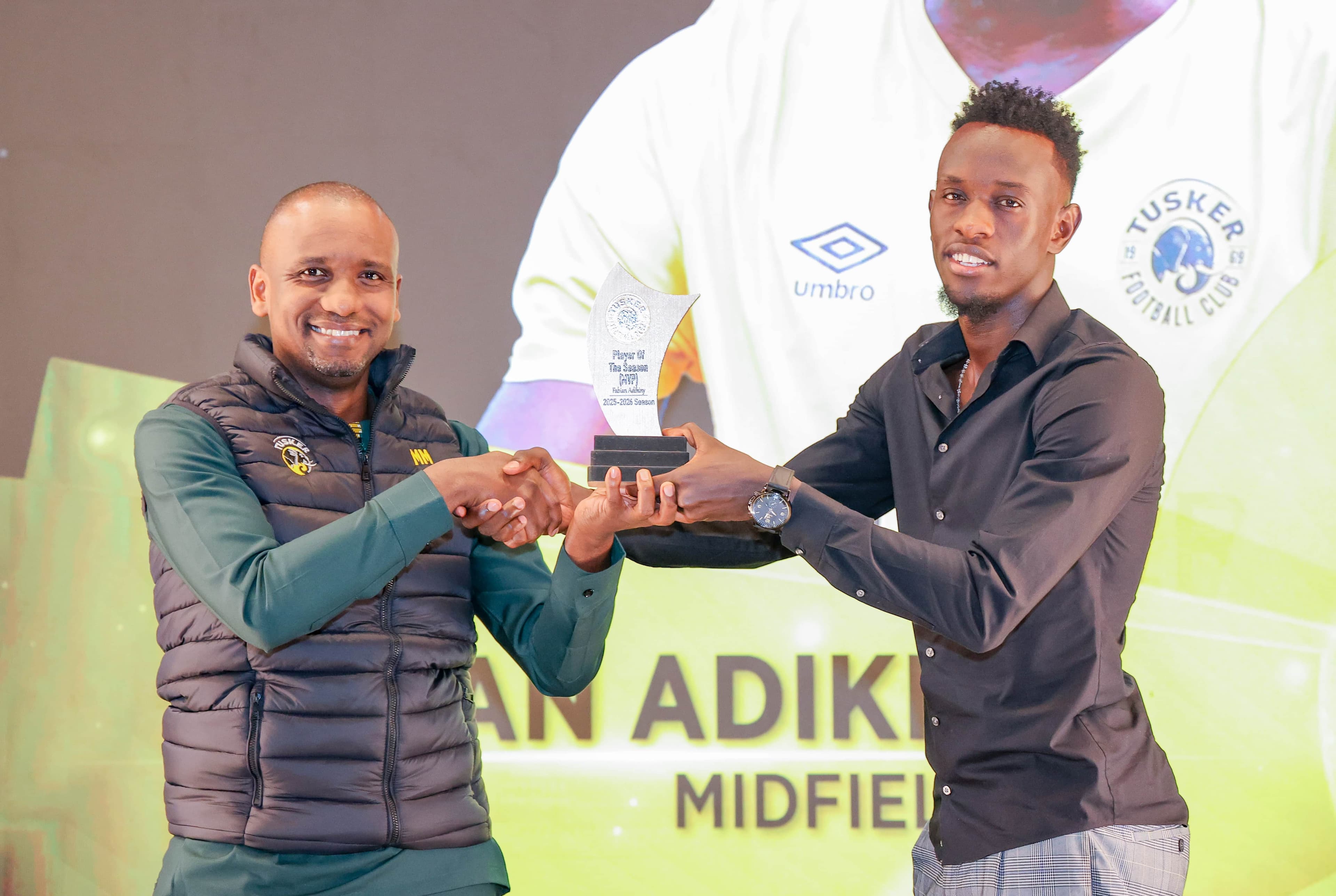 Fabian Adikiny named Tusker FC’s player of the season