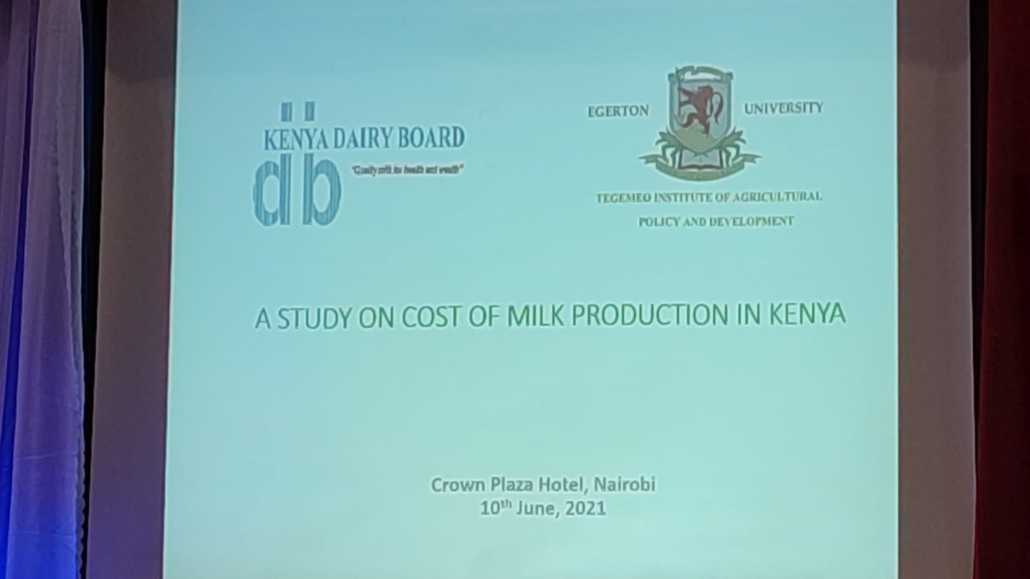 Kenya Dairy Board 2021 study shows dairy farming remains profitable