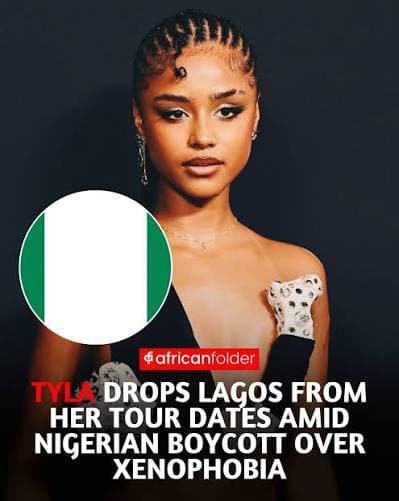 Nigeria removed from South African pop star Tyla’s upcoming world tour