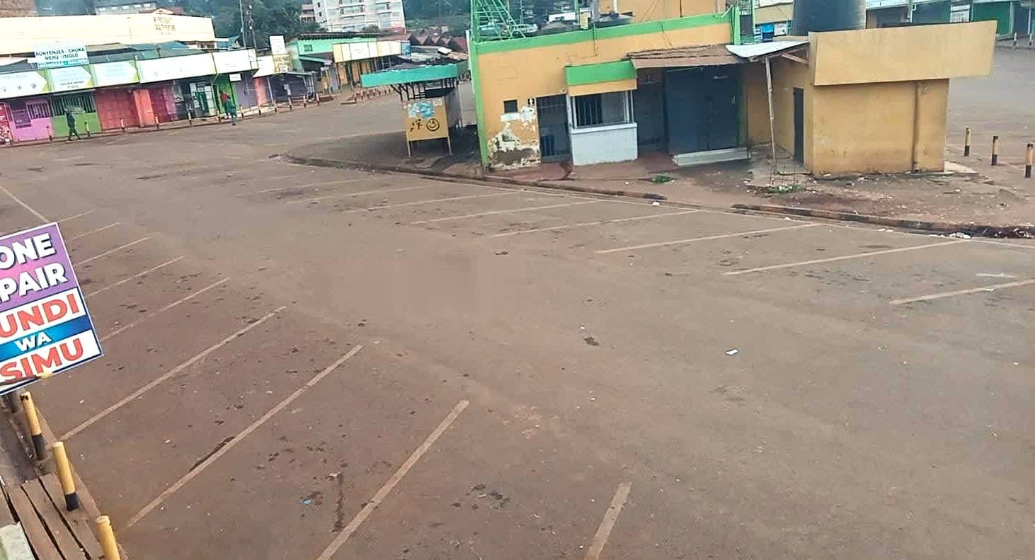Embu Town terminus remains deserted amid countrywide fuel protest