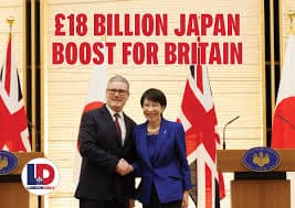 UK and Japan agree £18bn investment deal