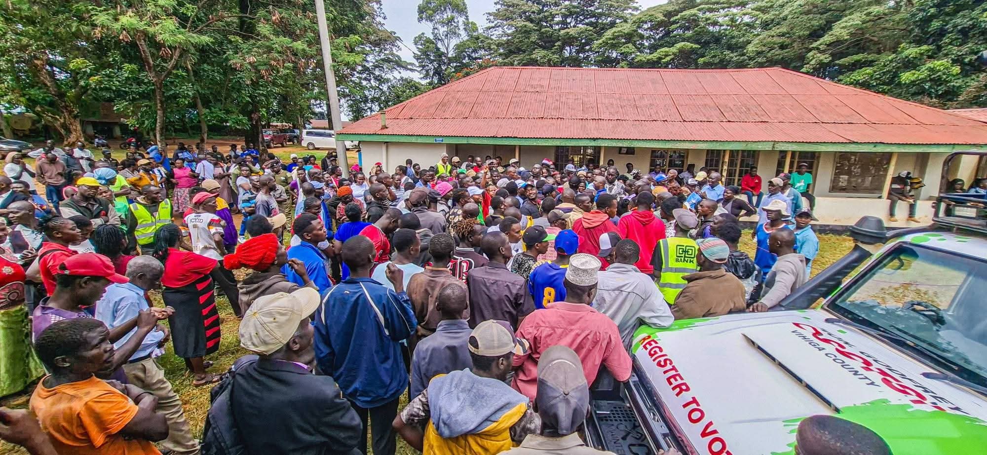 Senator Osotsi urges unity, voter registration in Vihiga