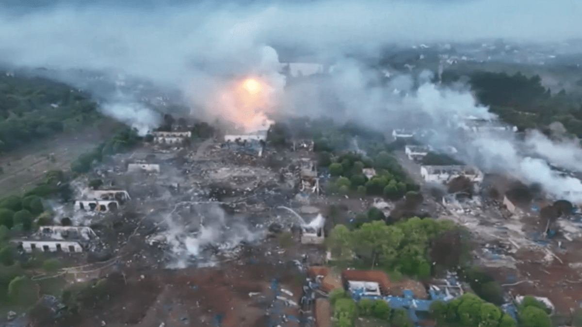 Explosion at China fireworks factory kills 21 people