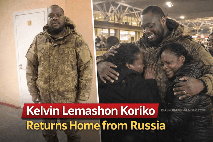 Emotional Reunion as Kenyan Man Returns Home from Russia