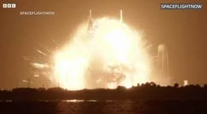 Exploding rocket casts doubts over Nasa’s Moon plans