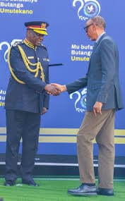 IG Kanja in Kigali for Rwanda National Police Day