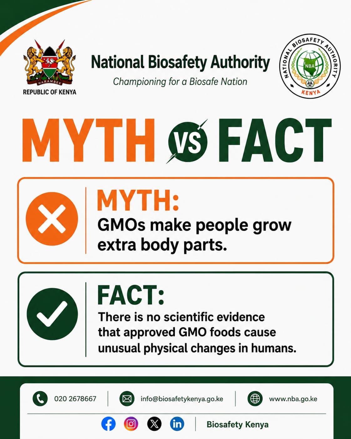 GMOs: National Biosafety to step up public awareness