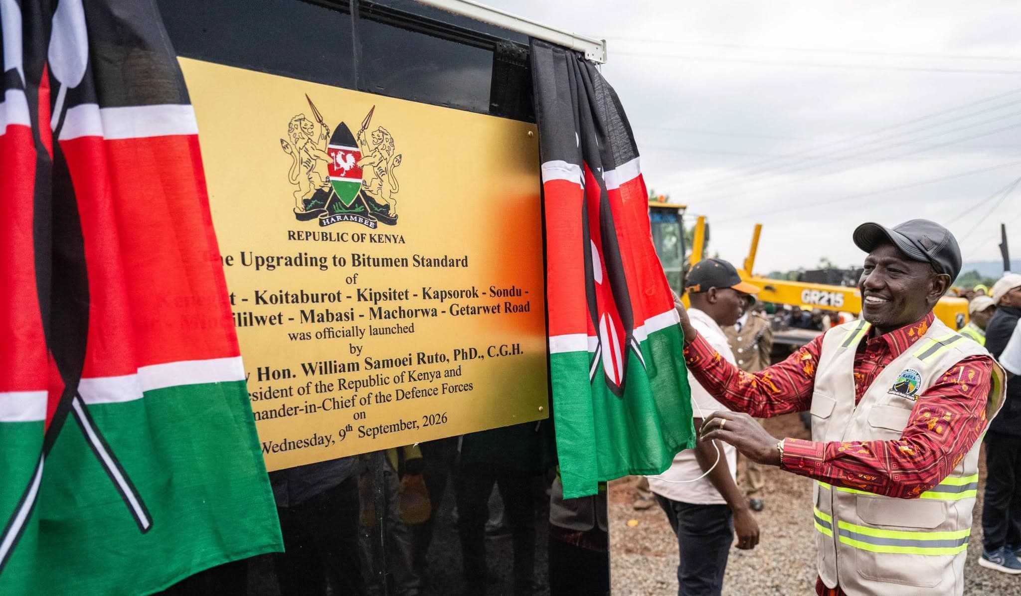 President kicks off Kericho development tour with Sh4.6bn road project