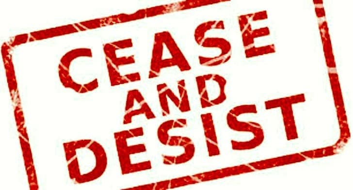 Cease And Desist Order From God Almighty