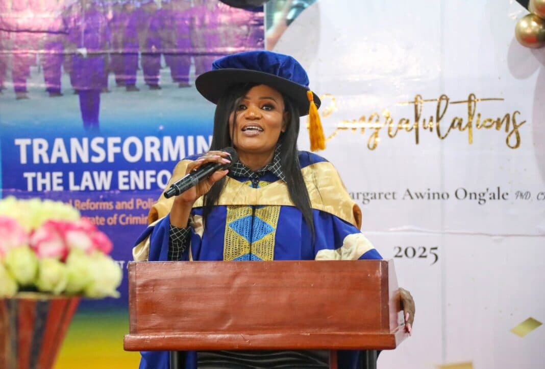 DCI celebrates officer who earned a PhD, launched book on policing reforms