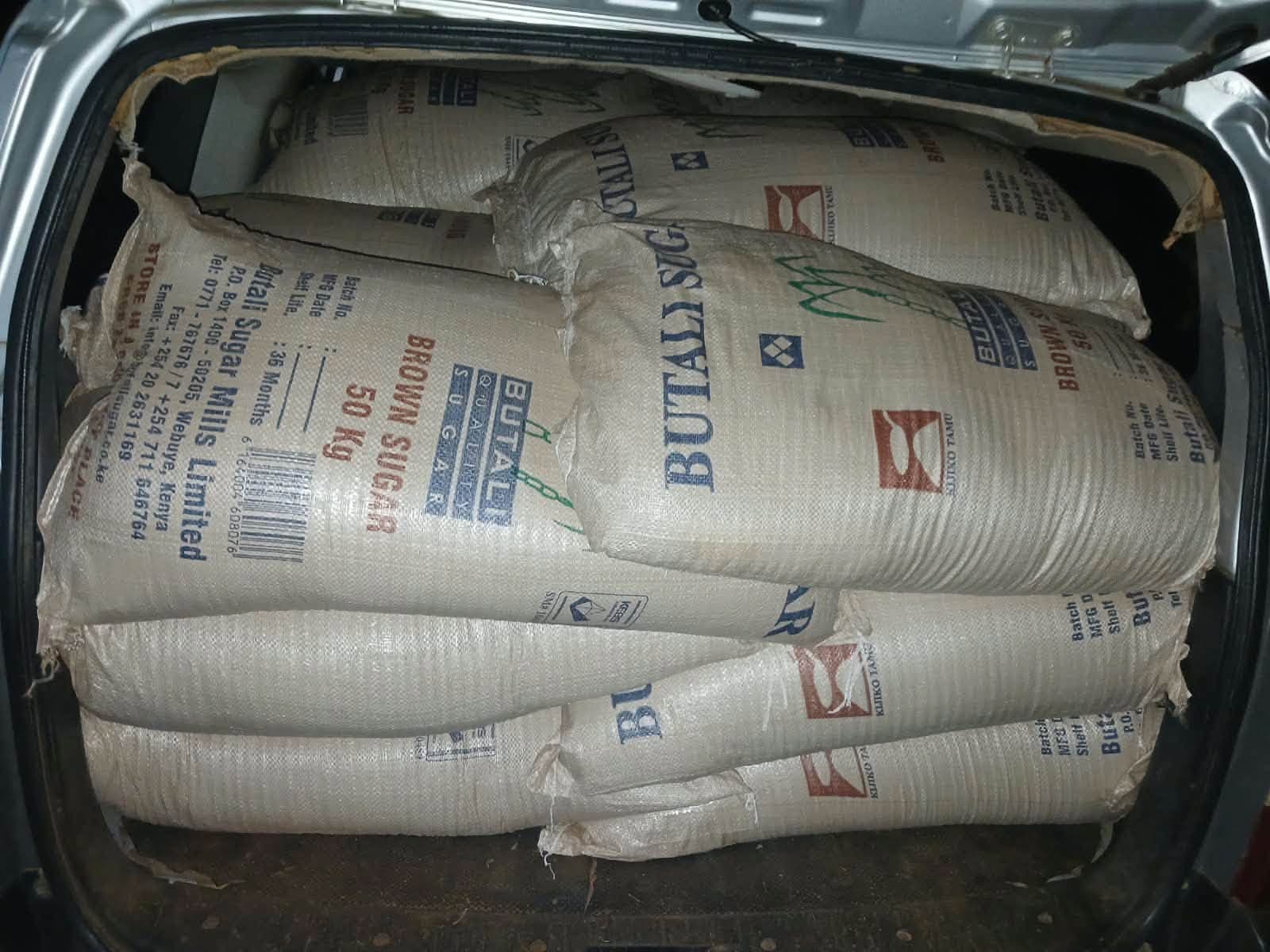 Two Arrested With Bags of Smuggled Sugar in Busia