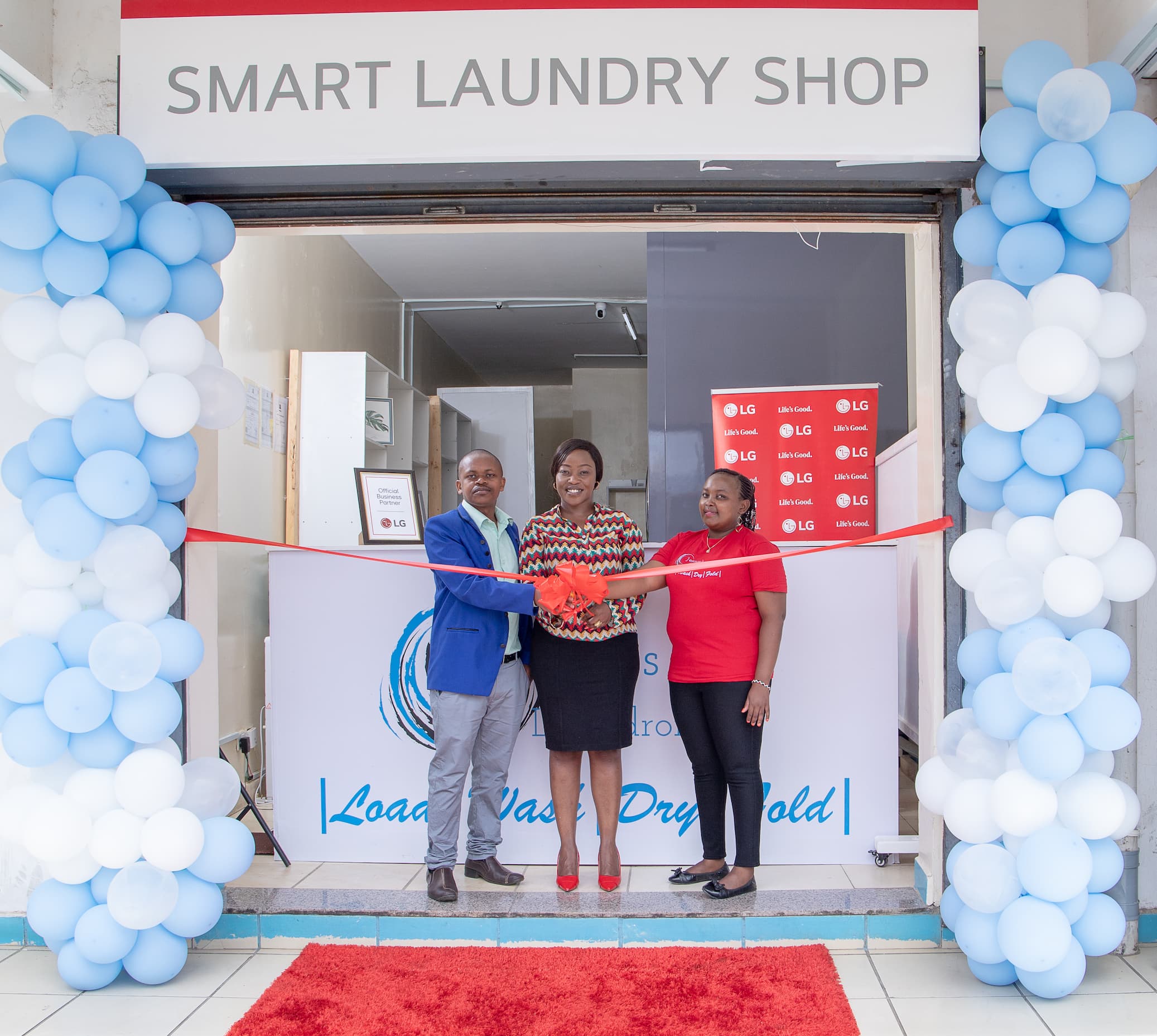 LG & Opalnet launch the first laundromat in Machakos