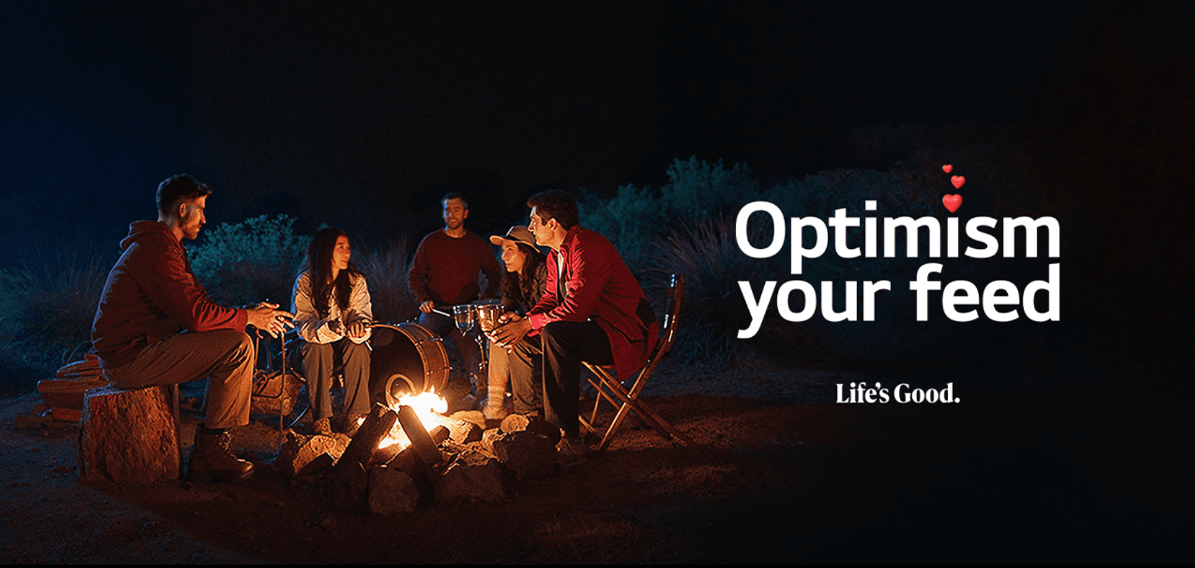 LG launches global campaign to help attract positive content onto social media feeds