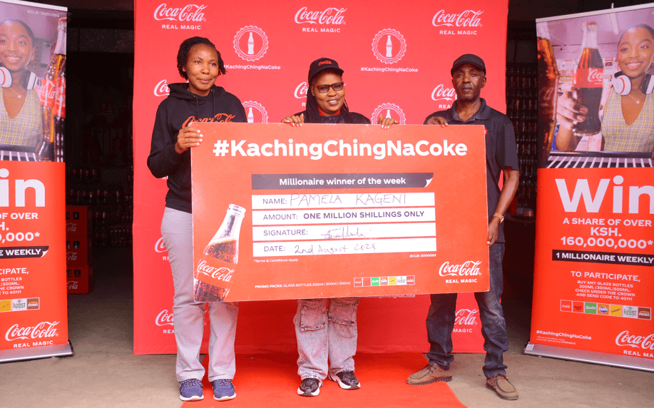 Nyamakima Trader Wins Ksh1M In KachingChing Na Coke Campaign