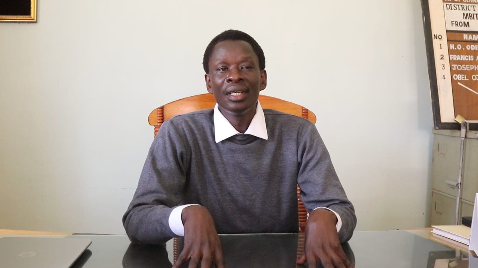 County government enforcement officers assault a teacher in a school in Mbita