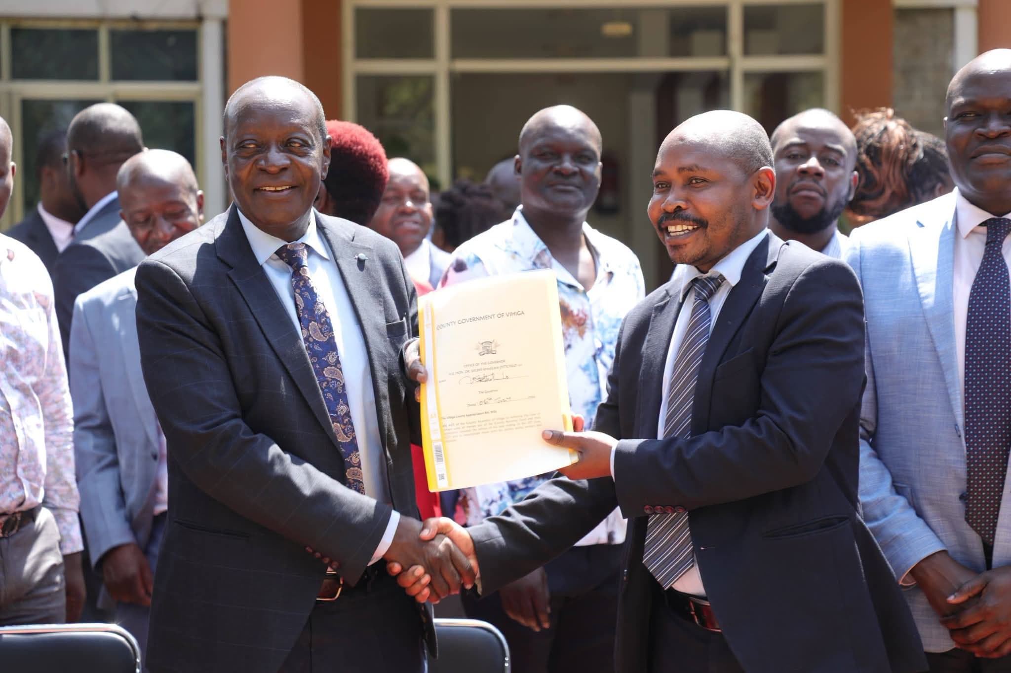 Vihiga Governor approves Sh7.72 Billion budget