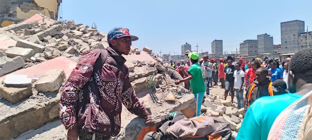 Four rescued, four dead in Shauri Moyo building collapse