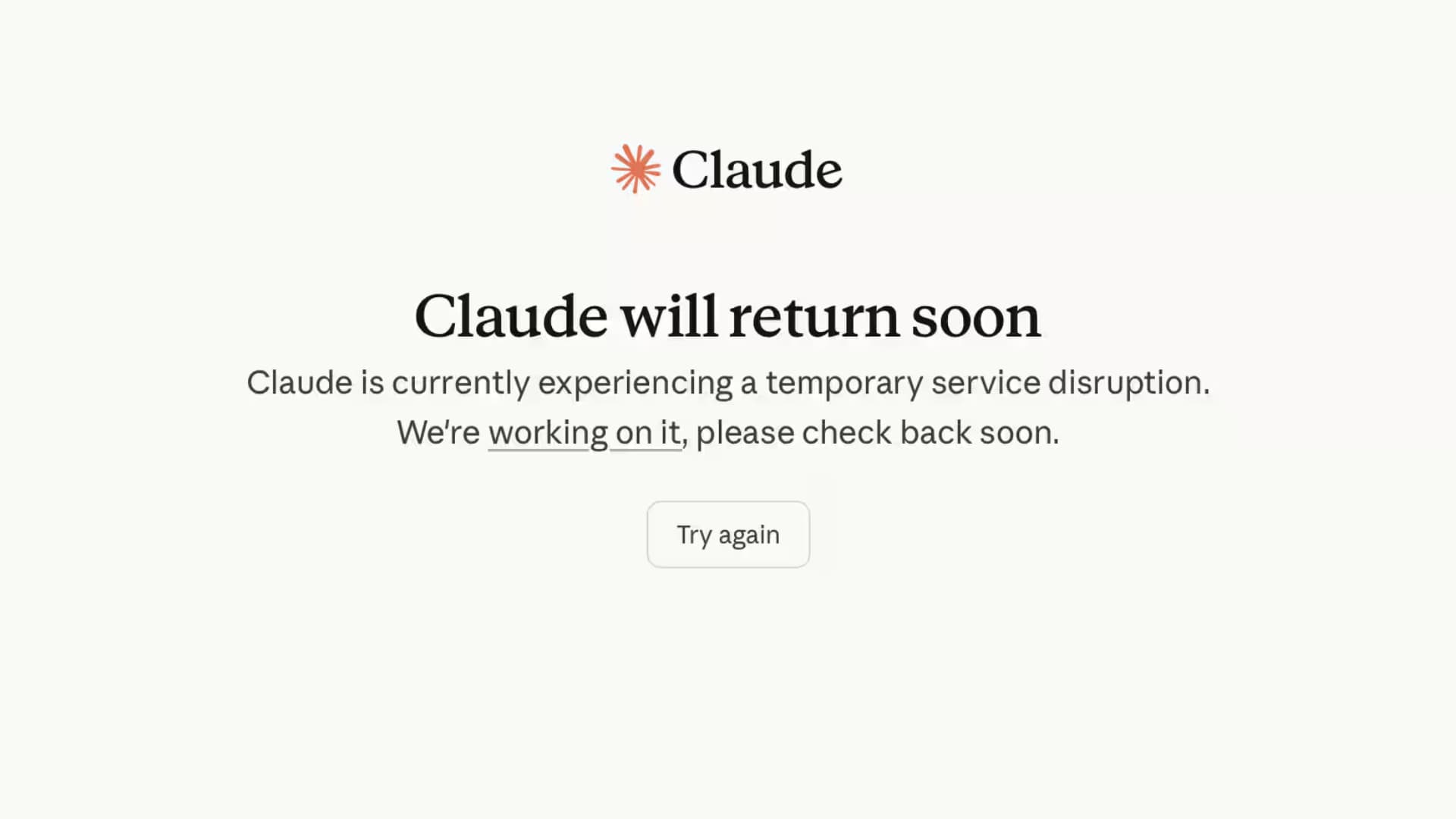 Claude Goes Down, Users Report Widespread Outage