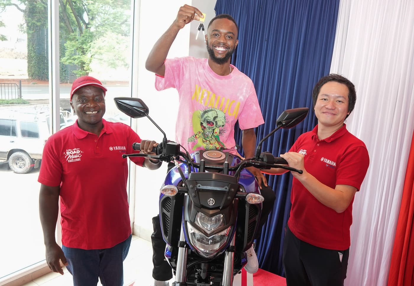 Hassan Suleiman Wins 2024 Road Music Challenge, Drives Away With New Yamaha Motorbike