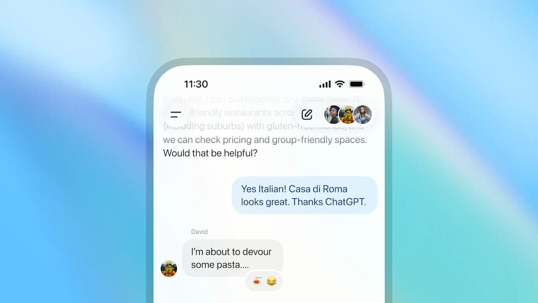 ChatGPT Introduces Real-Time Group Chats for Up to 20 People