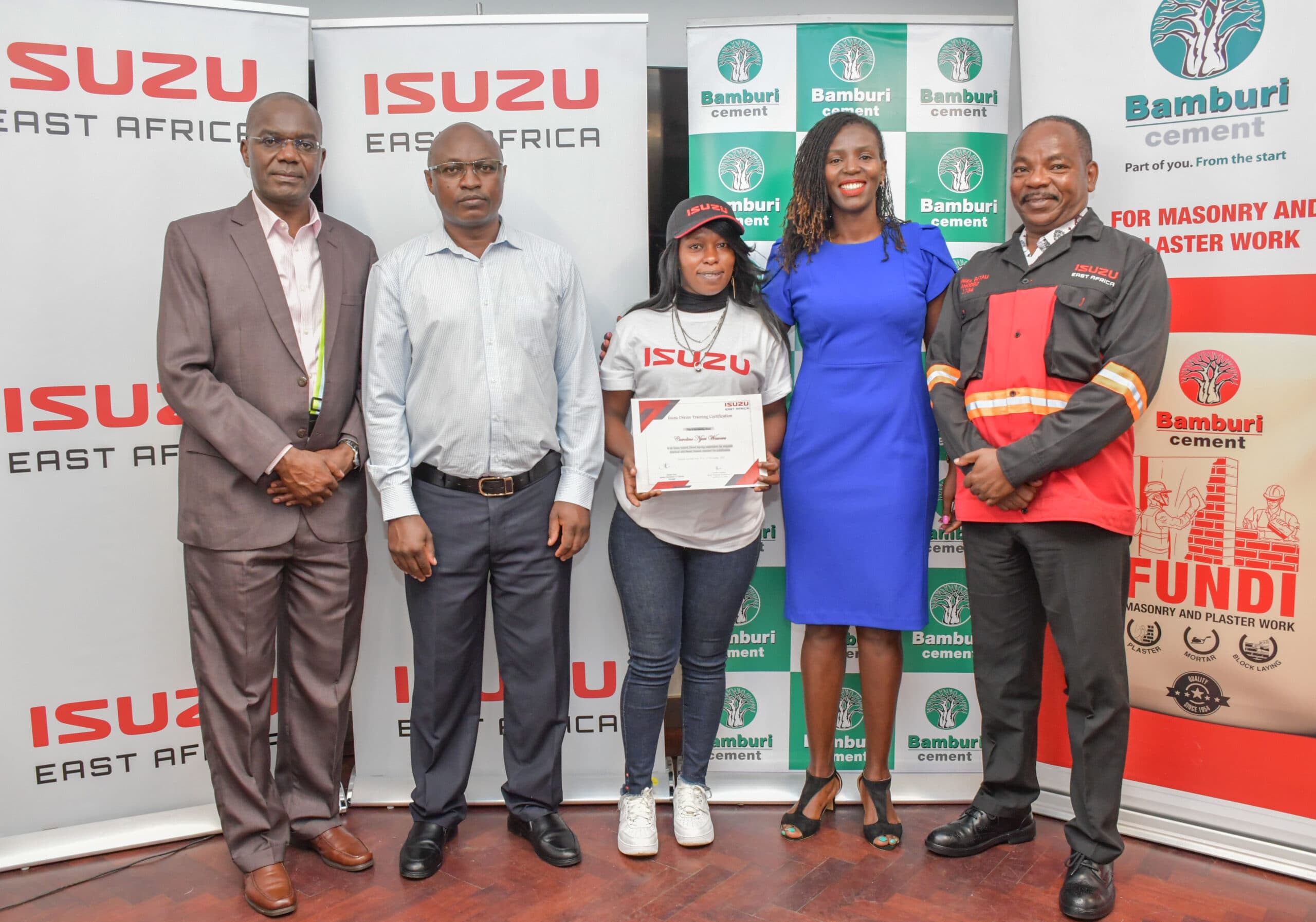Isuzu & Bamburi Cement hold 4th graduation on road safety training