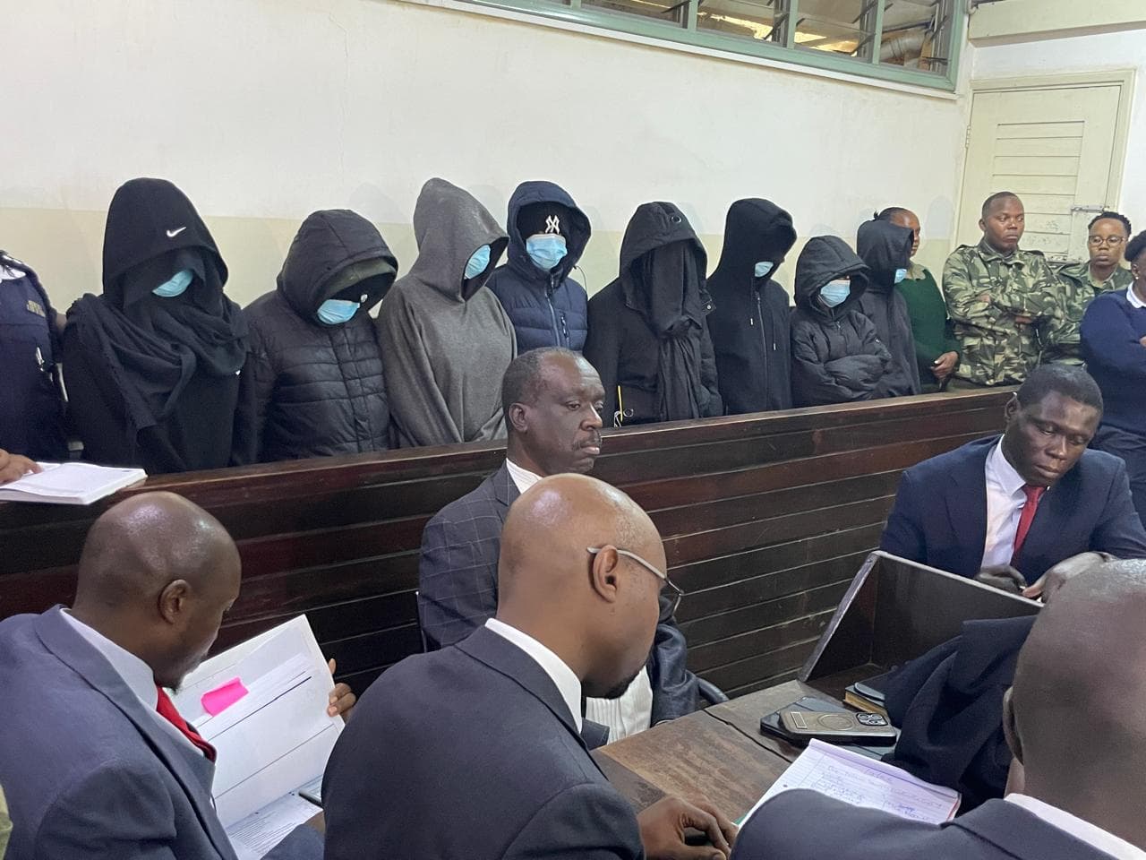 Eight students linked to the Utumishi Girls Academy dormitory fire plead not guilty