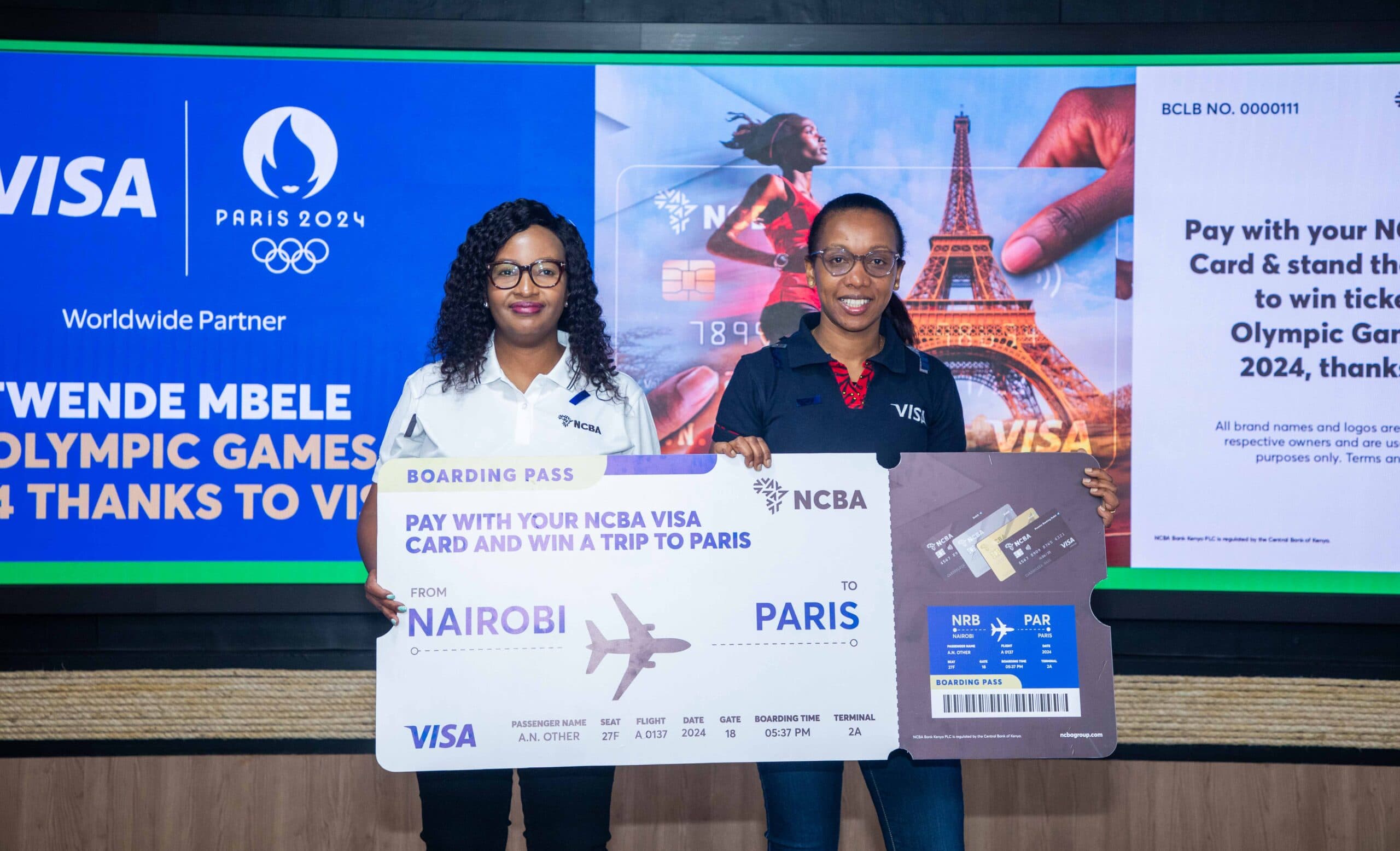 NCBA Visa cardholders stand a chance to win a trip to Paris Olympic Games
